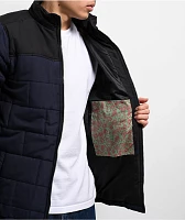 Santa Cruz Brickwork Black & Blue Quilted Puffer Jacket