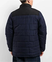 Santa Cruz Brickwork Black & Blue Quilted Puffer Jacket