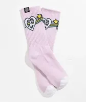 Santa Cruz Bubble Prizm Pink Crew Socks