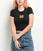 Santa Cruz Checker Block Black Crop T-Shirt