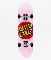 Santa Cruz Classic Dot 7.5" Pink Micro Skateboard Complete