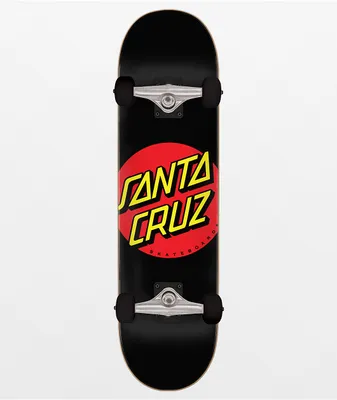Santa Cruz Classic Dot 8.0" Black Skateboard Complete