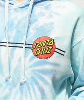 Santa Cruz Classic Dot Blue Lagoon Tie Dye Hoodie