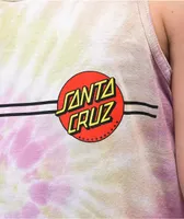 Santa Cruz Classic Dot Rose Tie Dye Tank Top