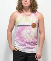 Santa Cruz Classic Dot Rose Tie Dye Tank Top