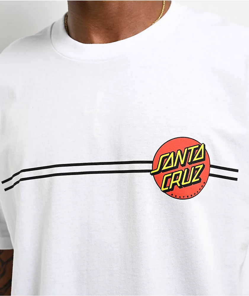 Santa Cruz Classic Dot White T-Shirt