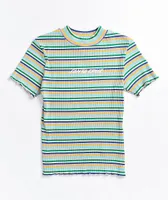 Santa Cruz Classic Strip Stripe Crop T-Shirt