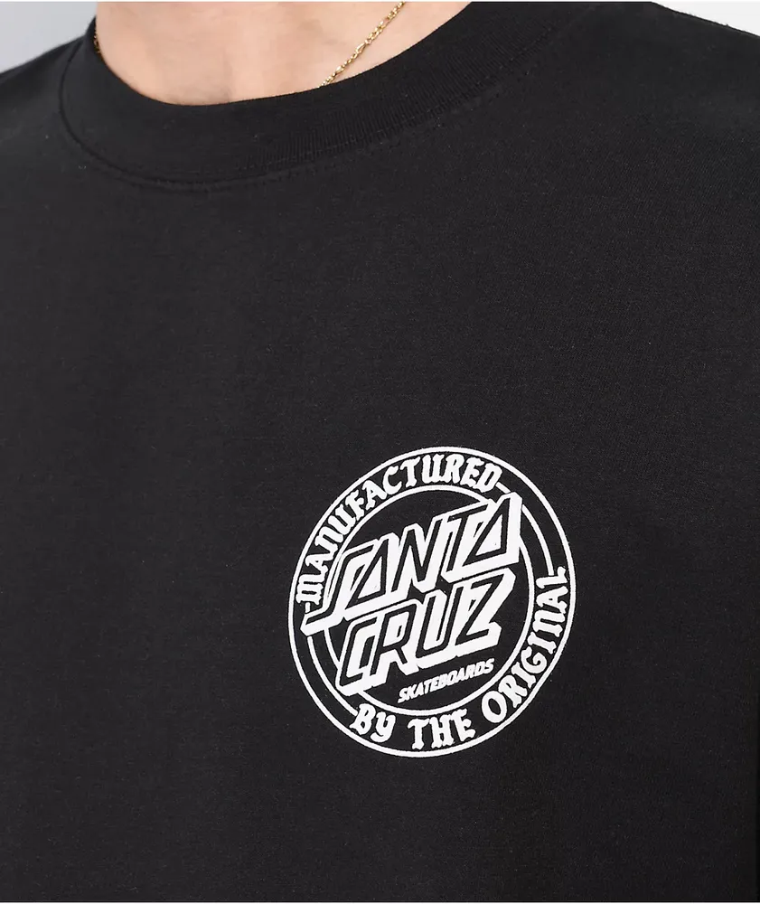 Santa Cruz Club Dot Black Crewneck Sweatshirt