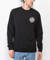 Santa Cruz Club Dot Black Crewneck Sweatshirt