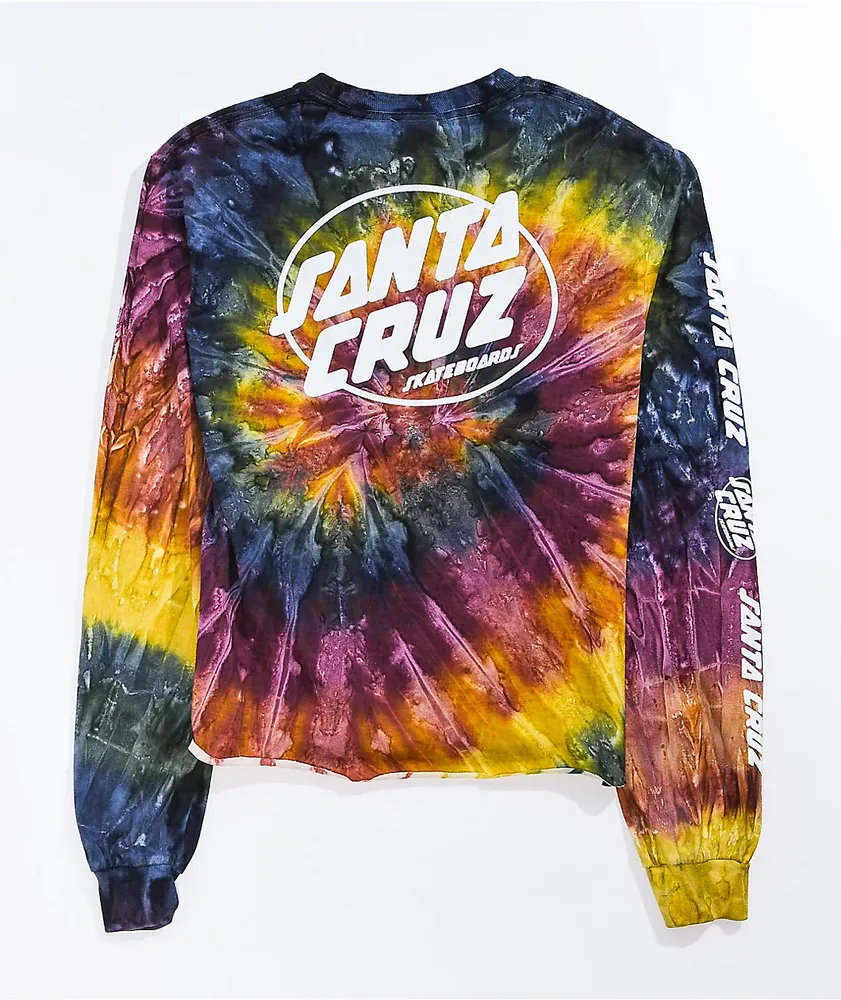 Santa Cruz Club Oval Dot Tie Dye Long Sleeve T-Shirt