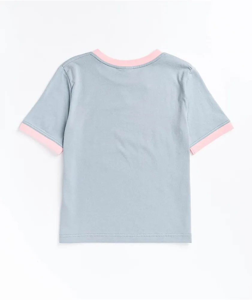 Santa Cruz Color Stripe Grey Ringer T-Shirt