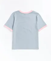 Santa Cruz Color Stripe Grey Ringer T-Shirt