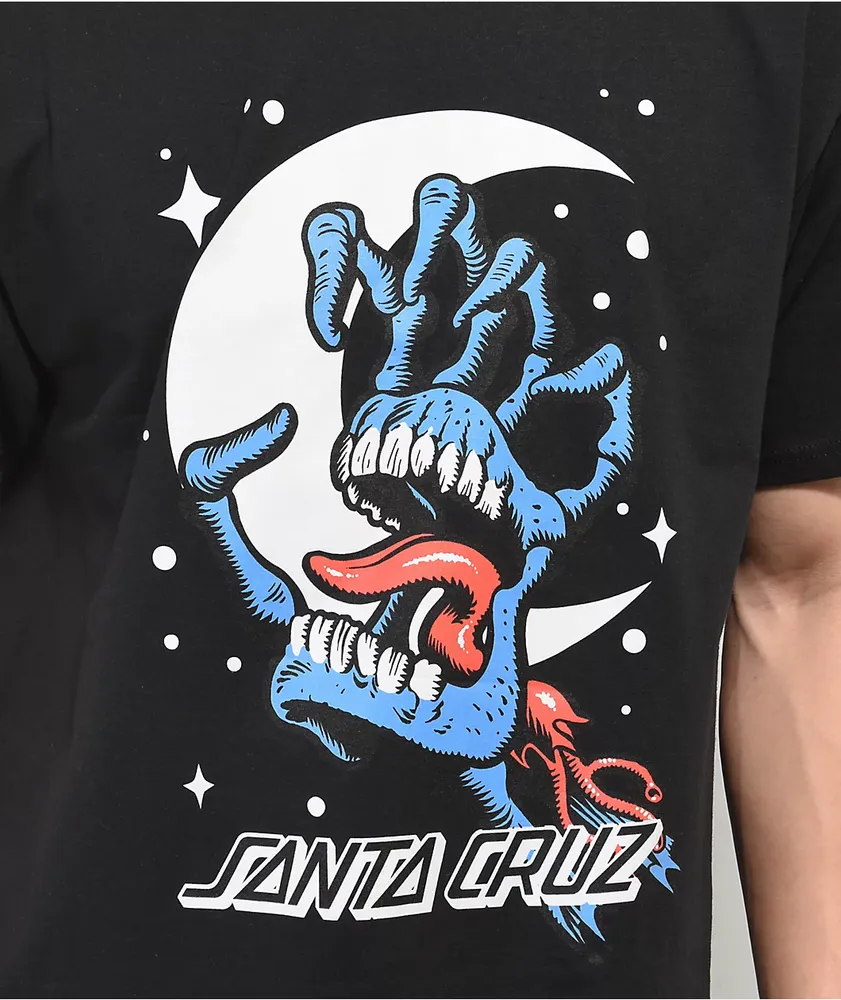 Santa Cruz Cosmic Bone Hand Black T-Shirt