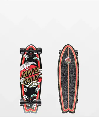 Santa Cruz Crane Dot Shark 27.5" Cruiser Skateboard Complete