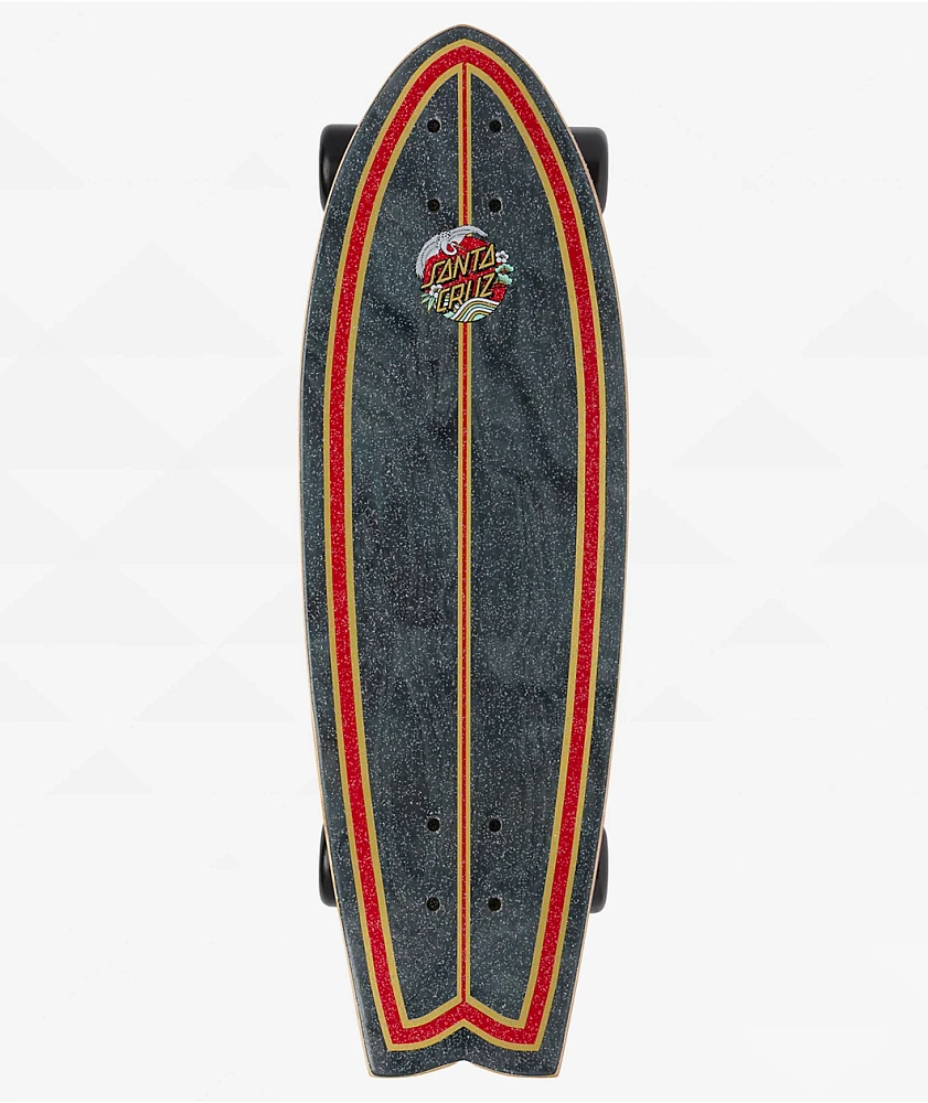 Santa Cruz Crane Dot Shark 8.8" Cruiser Skateboard Complete