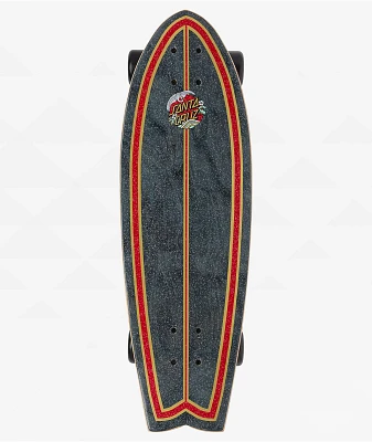 Santa Cruz Crane Dot Shark 8.8" Cruiser Skateboard Complete