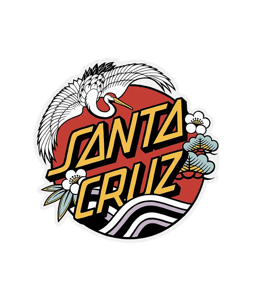 Santa Cruz Crane Dot Sticker