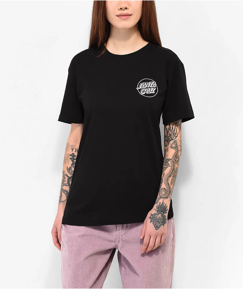 Santa Cruz Dark Arts Dot V2 Black Boyfriend T-Shirt