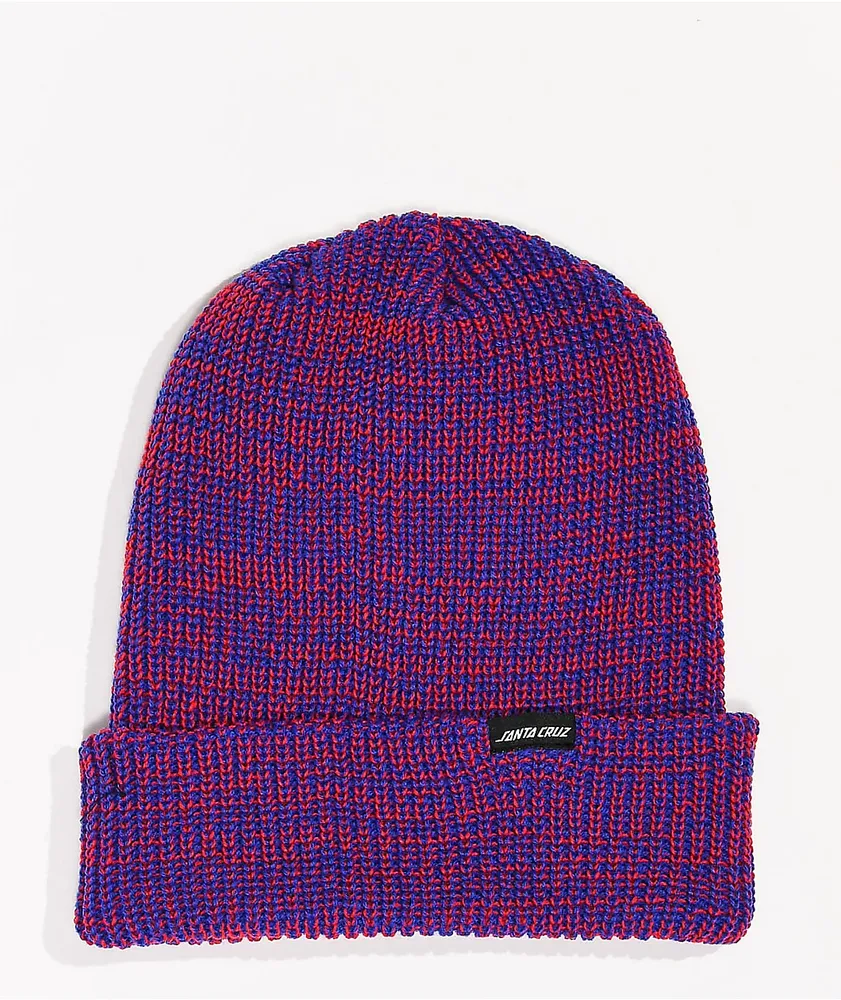 Santa Cruz Decoder Strip Navy & Red Marl Beanie