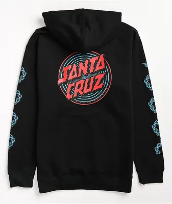 Santa Cruz Depth Dot Black Hoodie