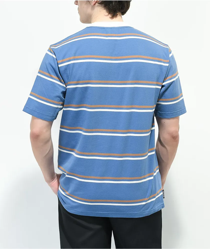 Santa Cruz Derby Blue, Brown, & White Stripe T-Shirt