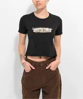 Santa Cruz Desert Strip Black Crop T-Shirt