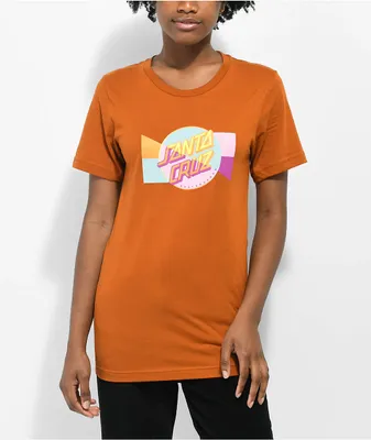 Santa Cruz Dot Blocker Front Orange T-Shirt