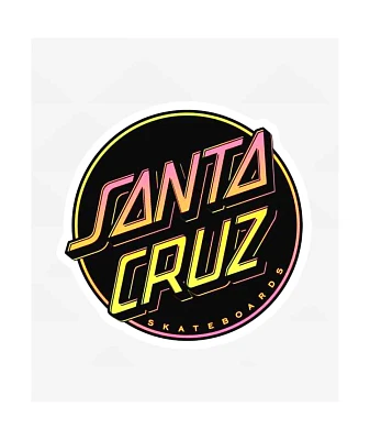 Santa Cruz Dot Clear Sticker