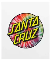 Santa Cruz Dot Decal Tie Dye Sticker