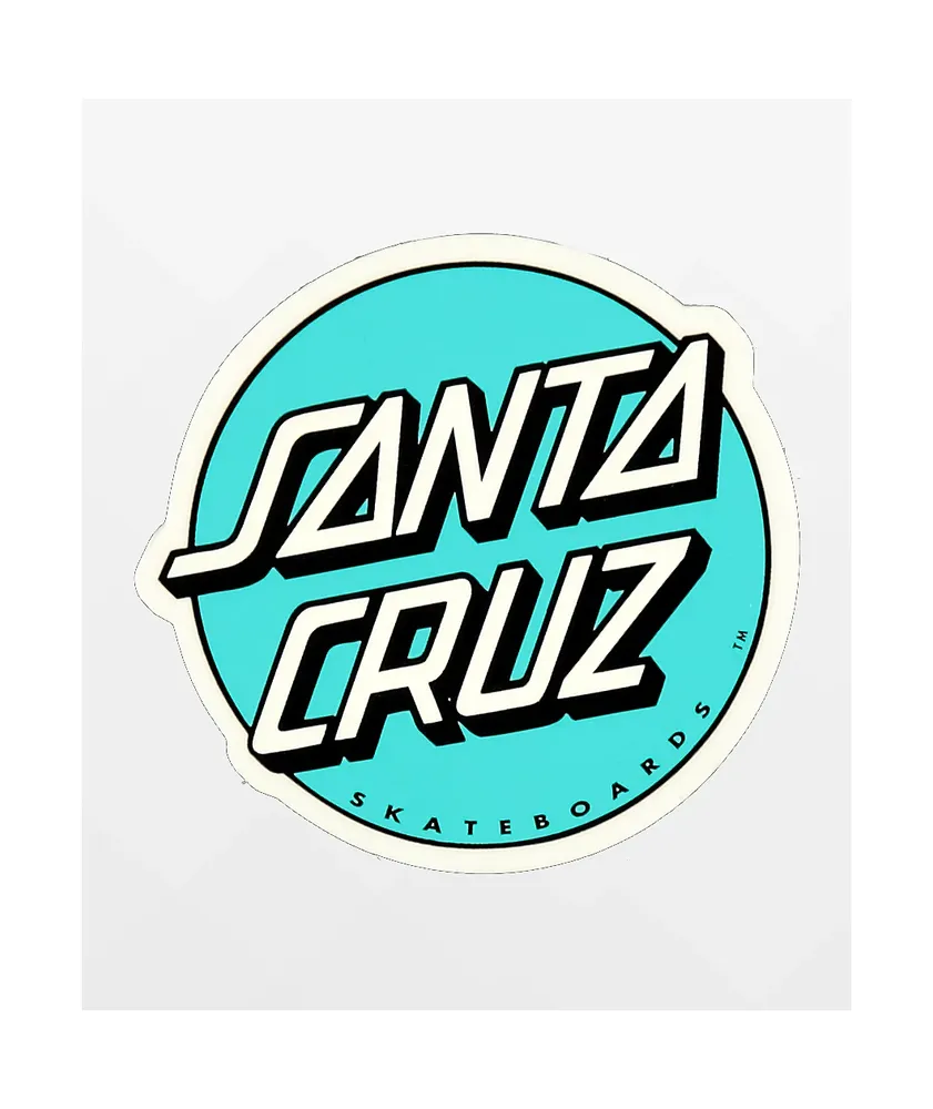 Santa Cruz Dot Turquiose Sticker