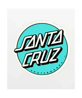 Santa Cruz Dot Turquiose Sticker