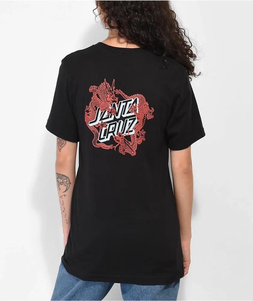 Santa Cruz Dragon Dot Black T-Shirt