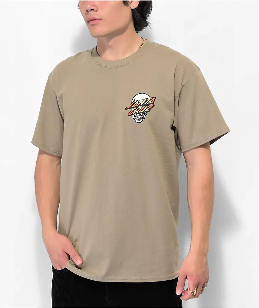 Santa Cruz Dressen Crew 3 Brown T-Shirt