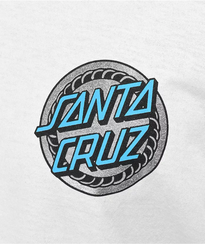 Santa Cruz Dressen Rose Crew 1 White T-Shirt