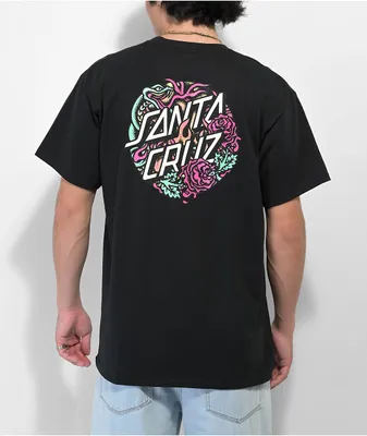 Santa Cruz Dressen Rose Crew 2 Black T-Shirt