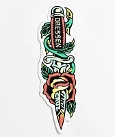 Santa Cruz Dressen Rose Dagger Sticker