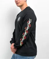 Santa Cruz Dressen Rose Vine Opus Black Long Sleeve T-Shirt