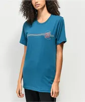 Santa Cruz Empty Moon Stripe Blue T-Shirt