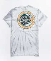 Santa Cruz Fiesta Wave Dot Grey Spider Tie Dye T-Shirt