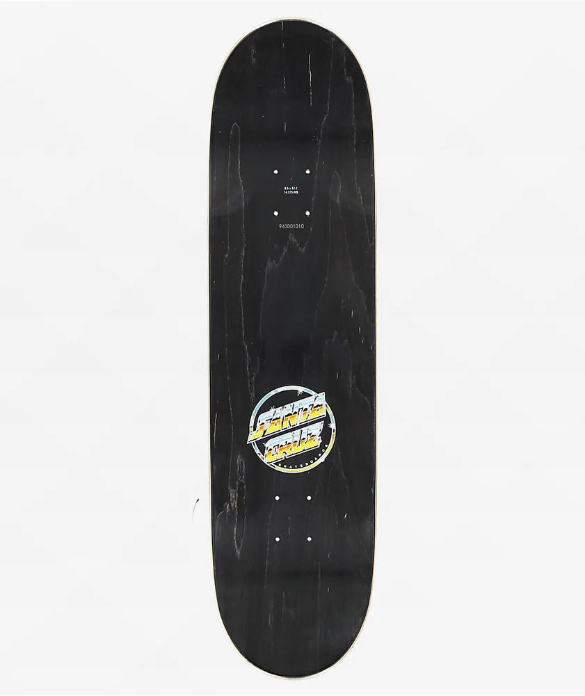 Santa Cruz Flame Everslick Chrome Dot 8.5" Skateboard Deck