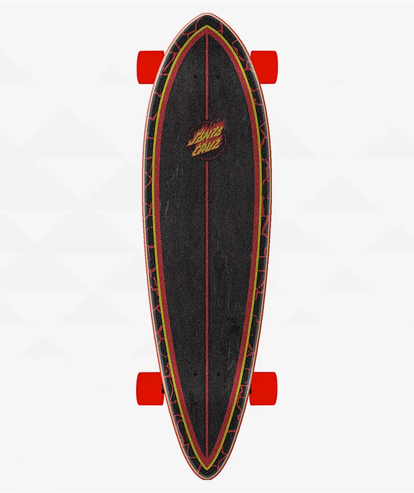 Santa Cruz Flame Ringed 33" Pintail Cruiser Complete