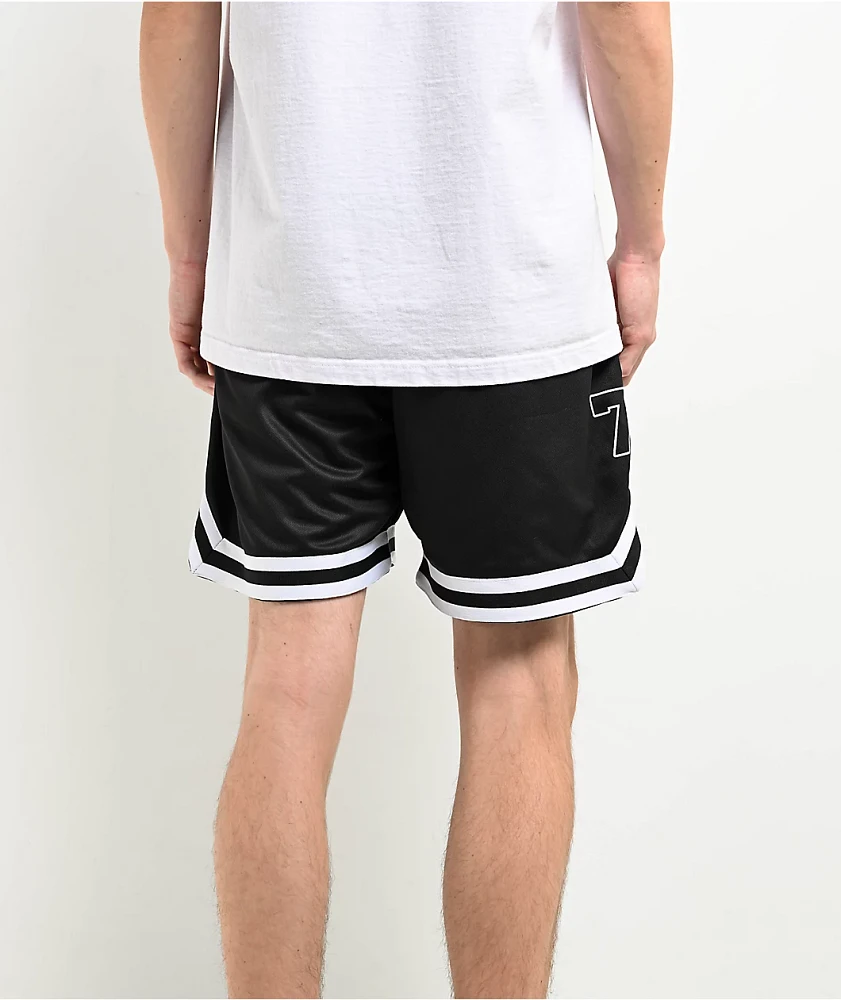 Santa Cruz Flamed Collegiate Black Mesh Shorts