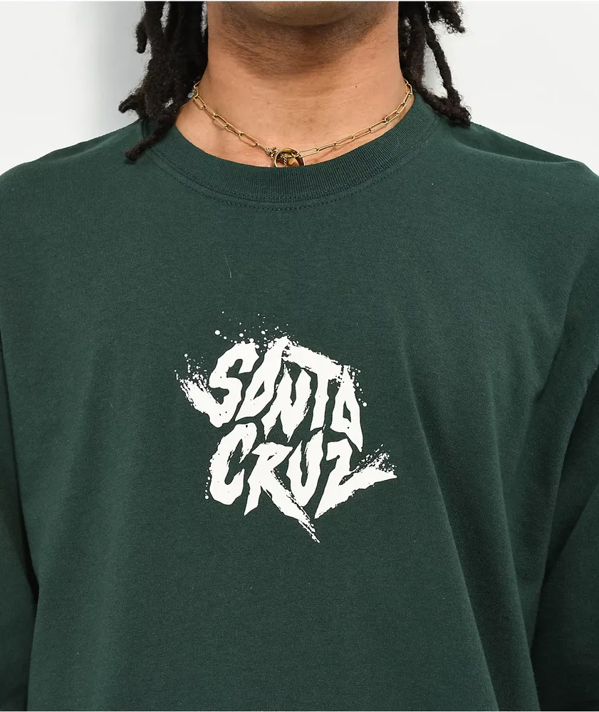 Santa Cruz Flare Dark Green Long Sleeve T-Shirt