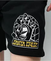 Santa Cruz Forge Hand Black Sweat Shorts