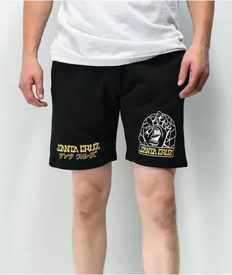 Santa Cruz Forge Hand Black Sweat Shorts