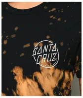 Santa Cruz Gateway Hand Black Bleach Dye T-Shirt