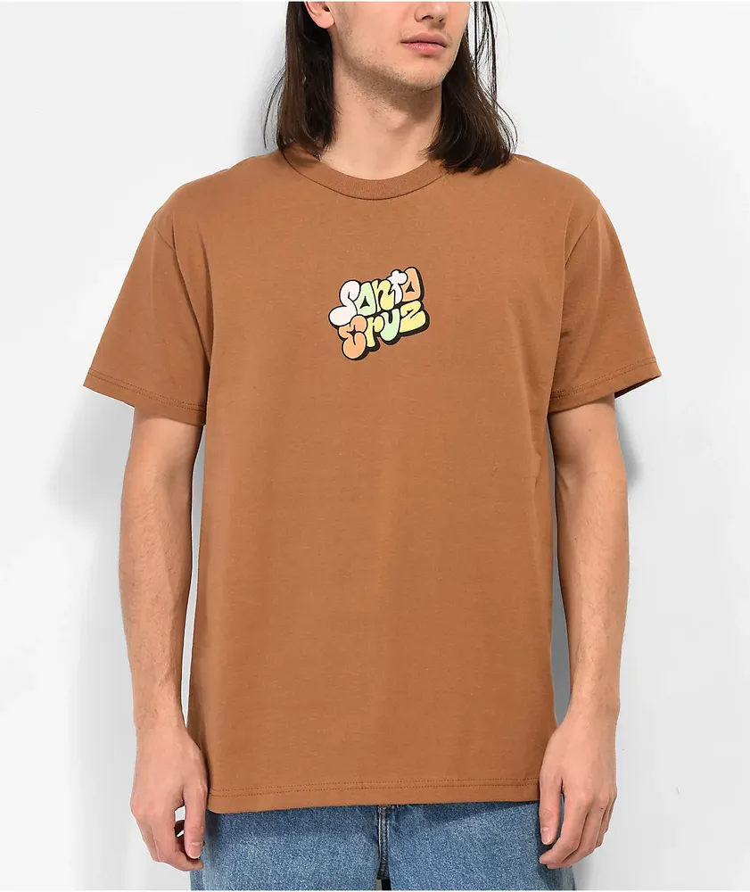 Santa Cruz Graffiti Brown T-Shirt