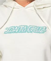 Santa Cruz Hedge Strip Sleeve Cream & Green Tie Dye Hoodie