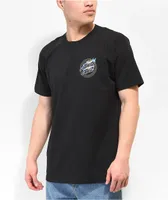 Santa Cruz Holo Flame Dot Black T-Shirt