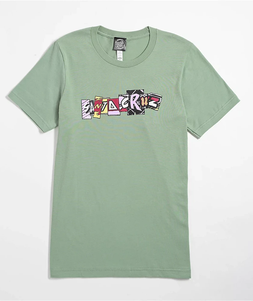 Santa Cruz Kickback Strip Sage T-Shirt